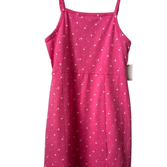 Girls Pink Spaghetti Strap Pull Over Medium S8) Summer Casual Dress - Picture 4 of 6